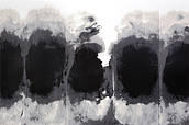 Chinese Garden - Five black chimneys - Serigraphie 2011